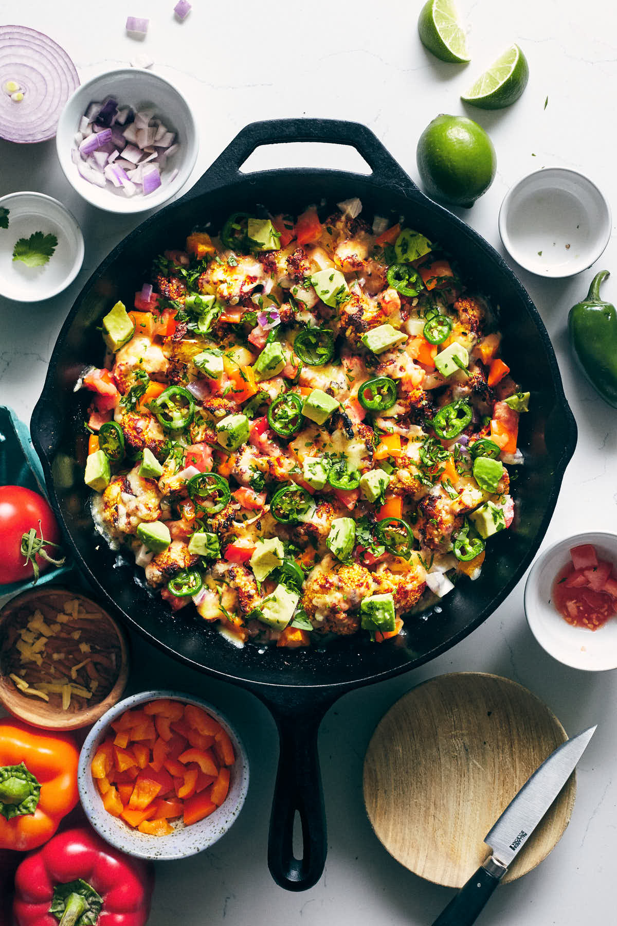 Spicy Cauliflower Nachos