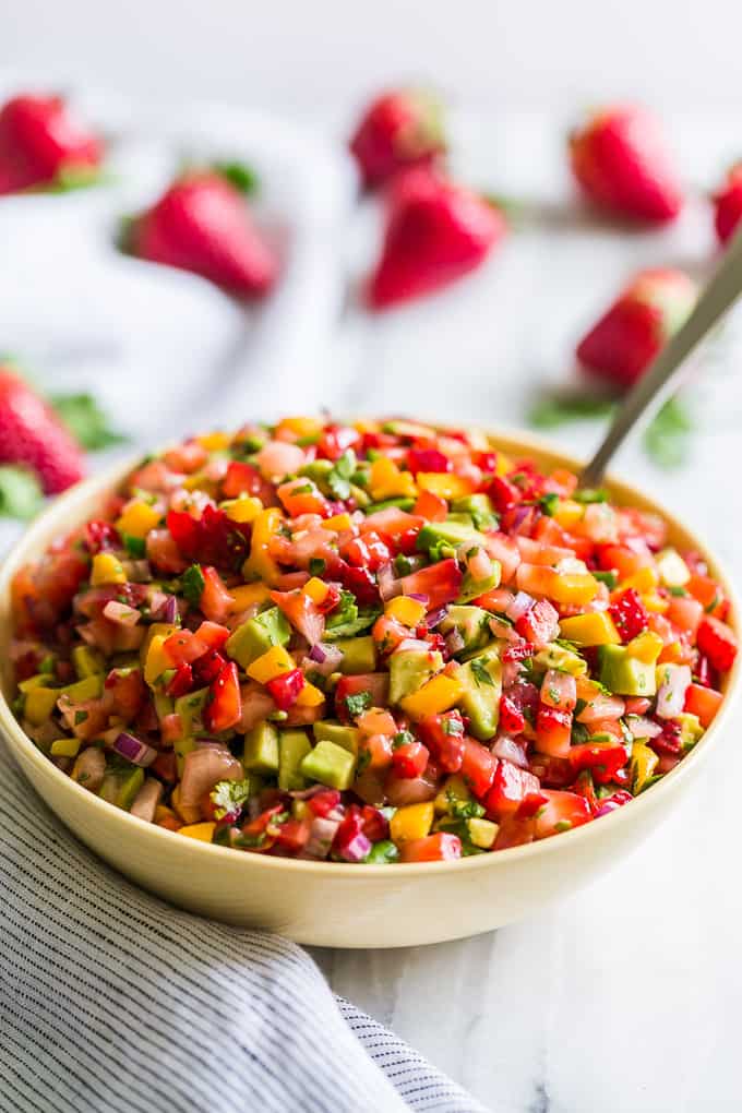 Strawberry Mango Avocado Salsa