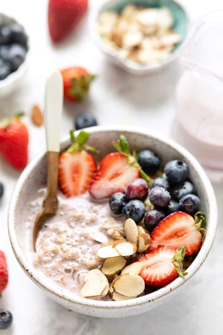 Strawberry Quinoa Breakfast Bowl