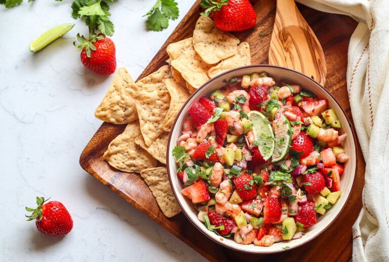 Strawberry Shrimp Ceviche