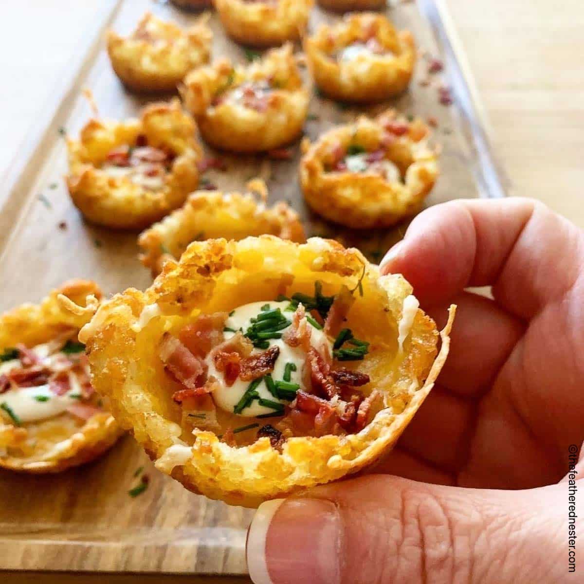 Tater Tot Appetizer Cups