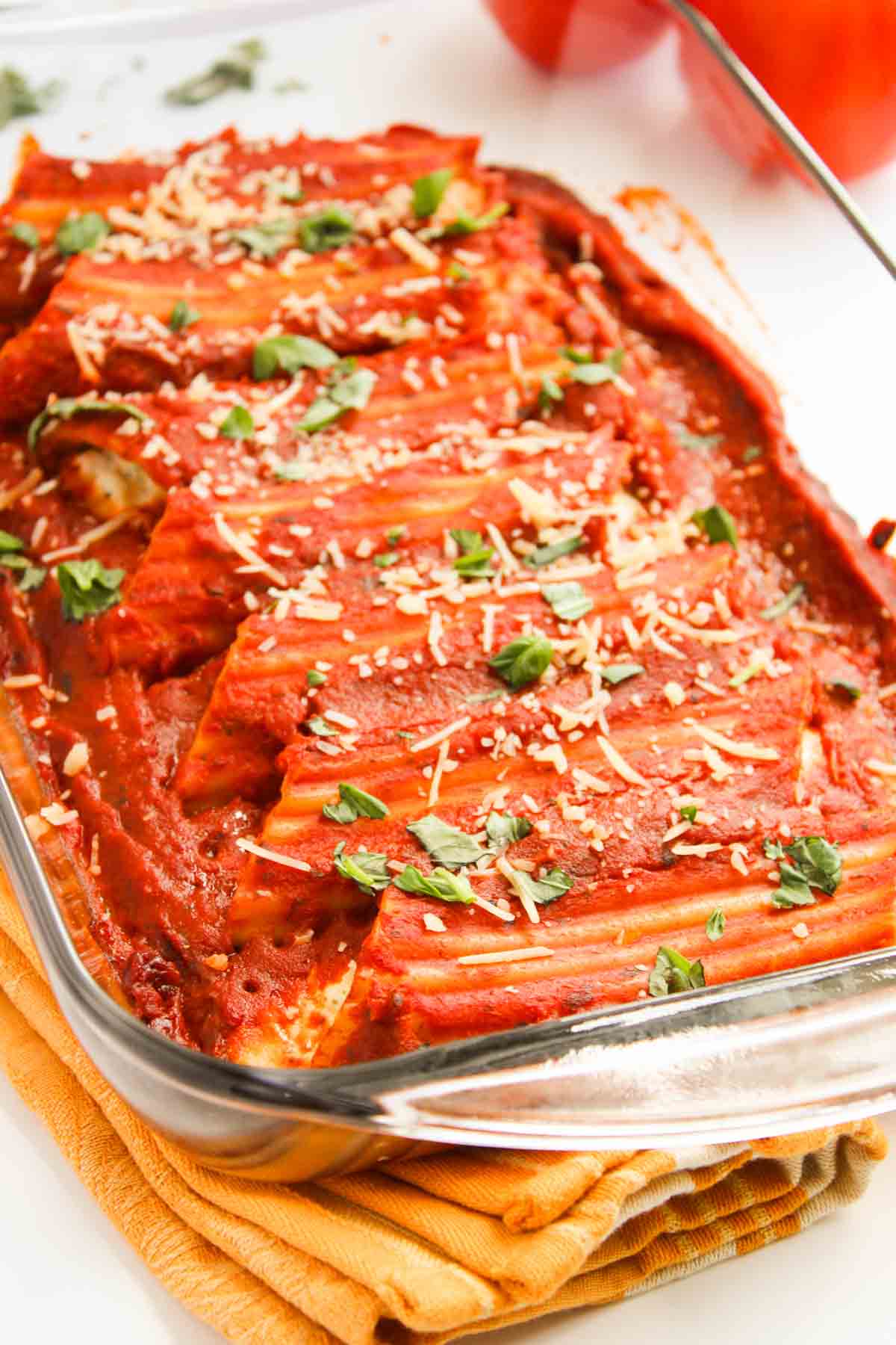 Three Cheese Manicotti Recipe