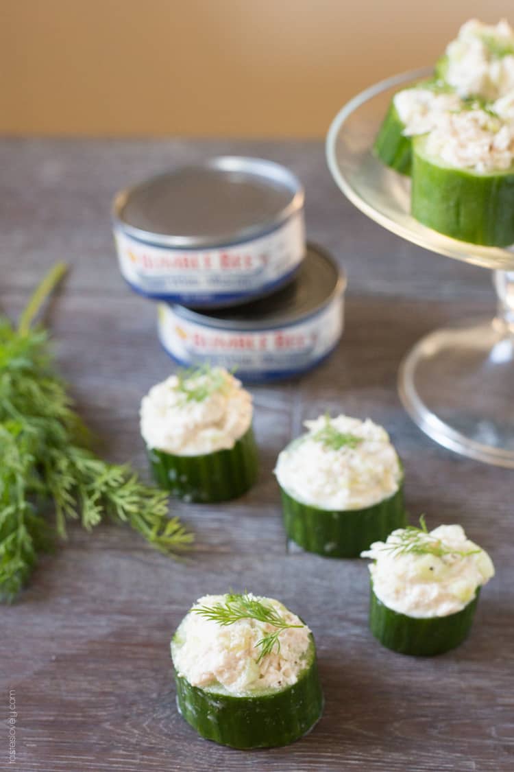 Tuna In Cucumber Cups