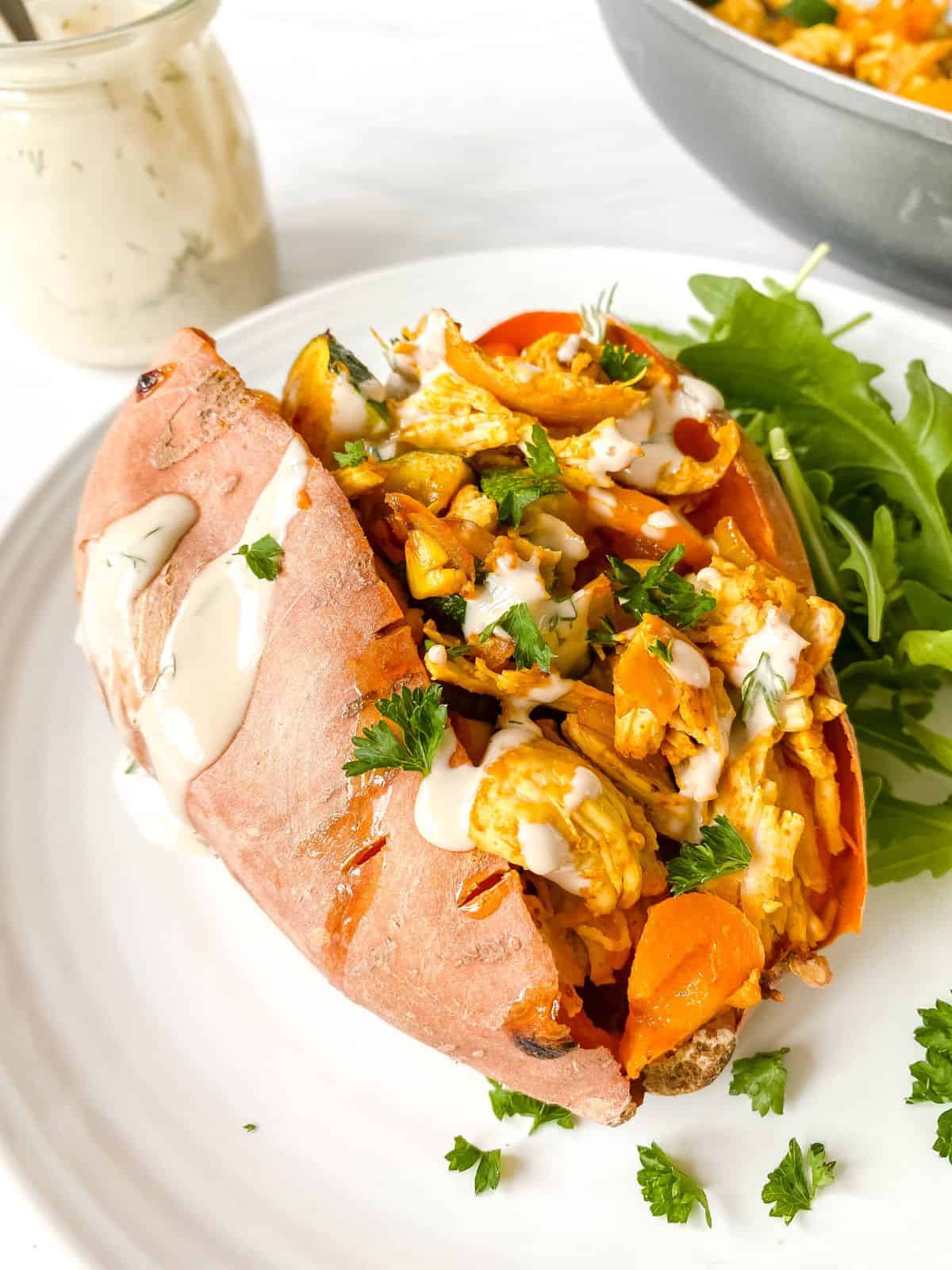 Turkey Stuffed Sweet Potatoes