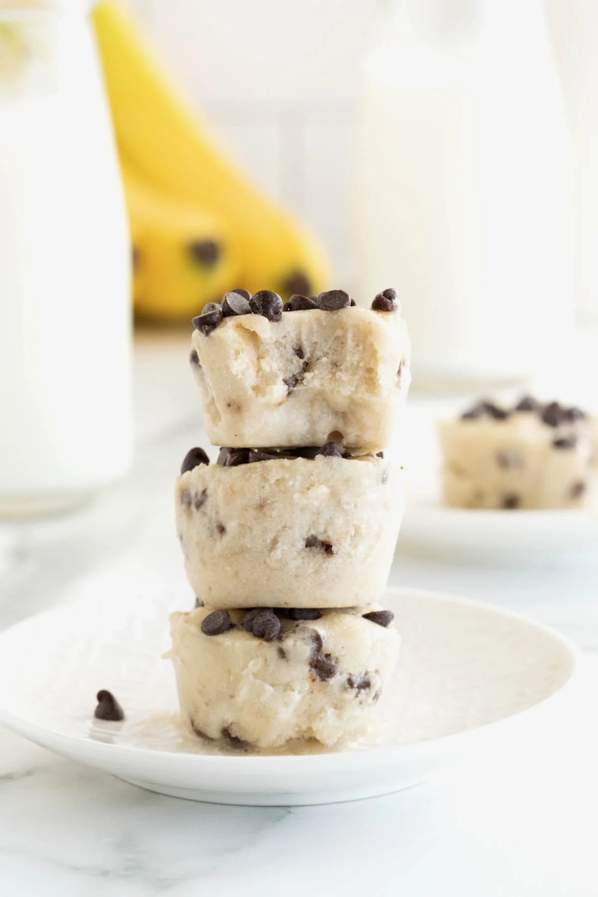 Two-Ingredient Banana Chocolate Chip Ice Cream Bites 