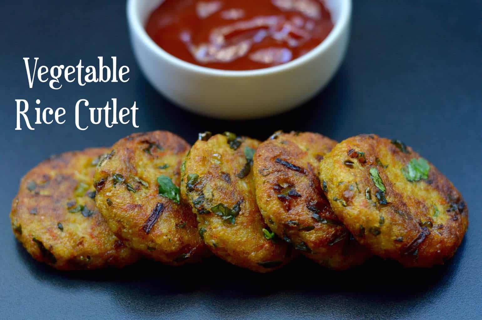 Vegetable Rice Cutlet from Leftover Rice