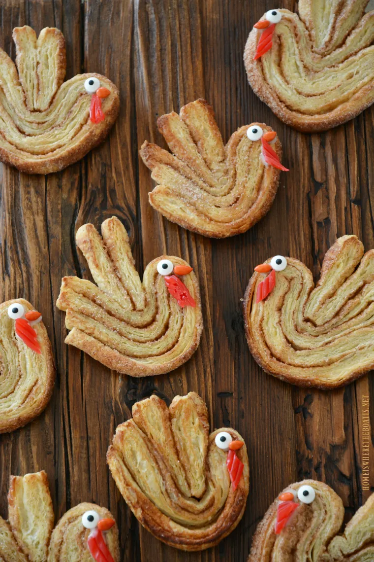 Cinnamon-Sugar Puff Pastry Turkeys