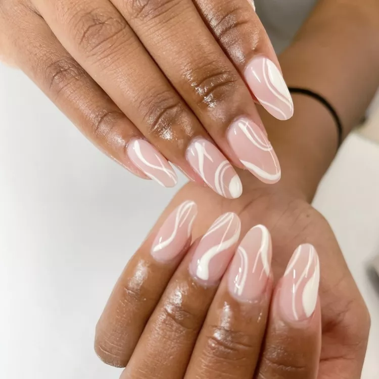 Creamy Negative-Space Swirls
