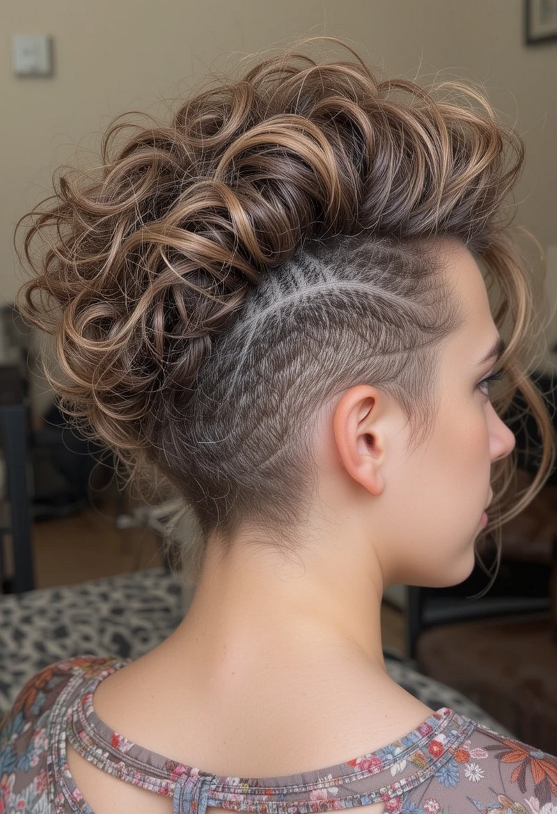 Curly Pompadour