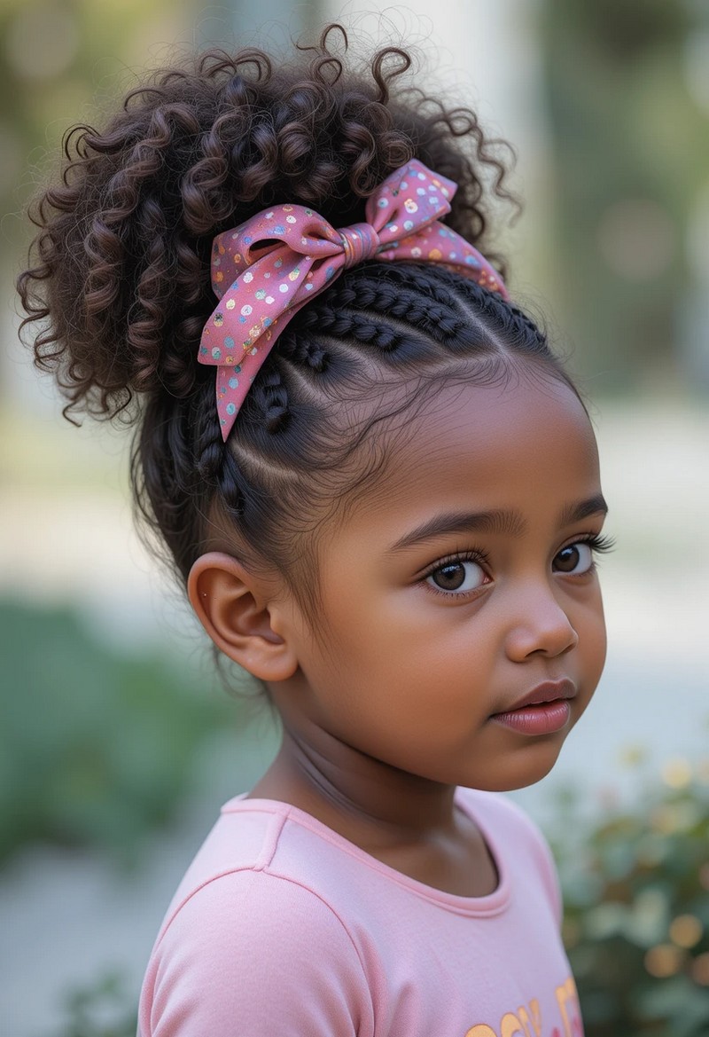 Cute Puff for Natural Hair