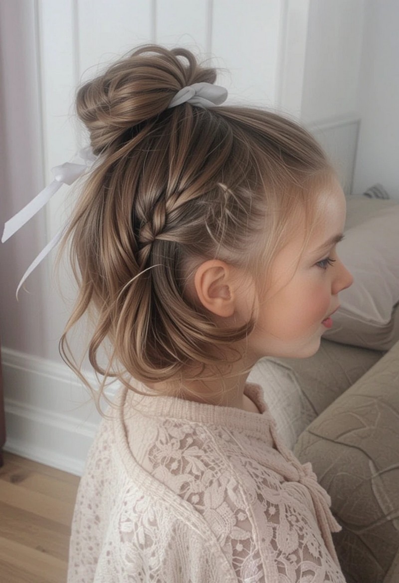 Elastic Braided Pony in Front