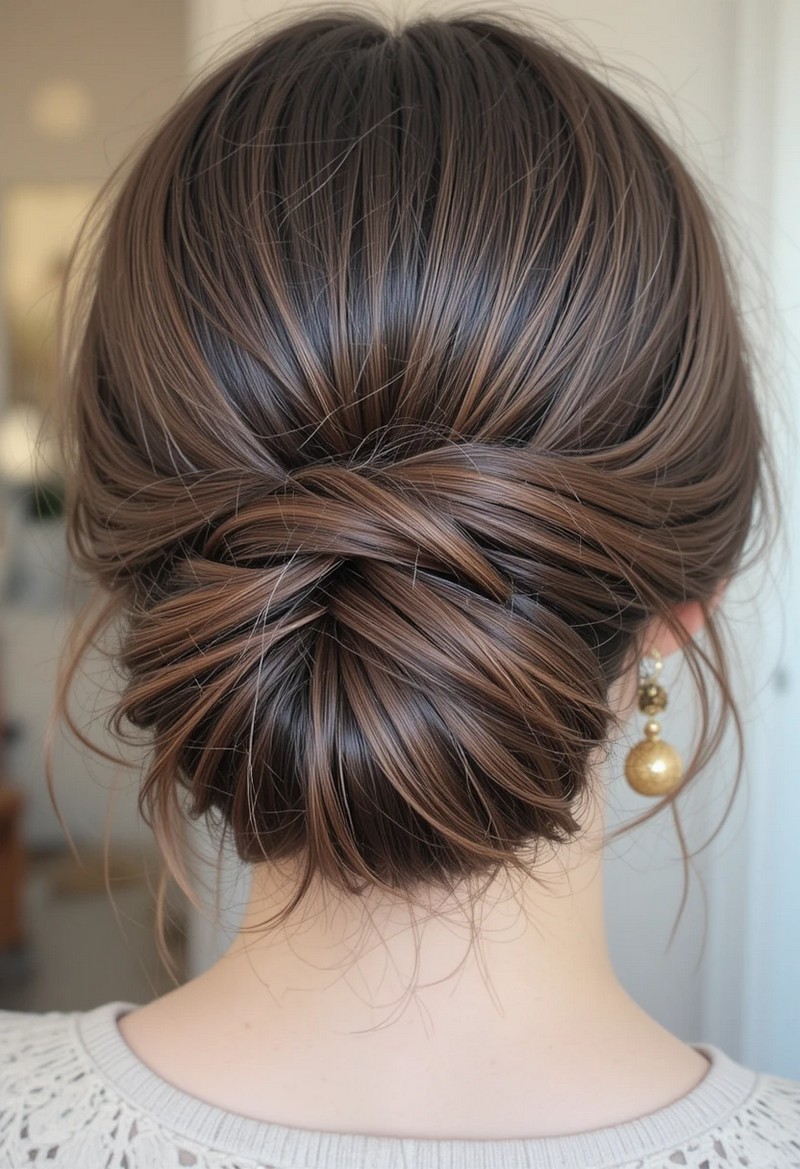 Face-Framing Updo