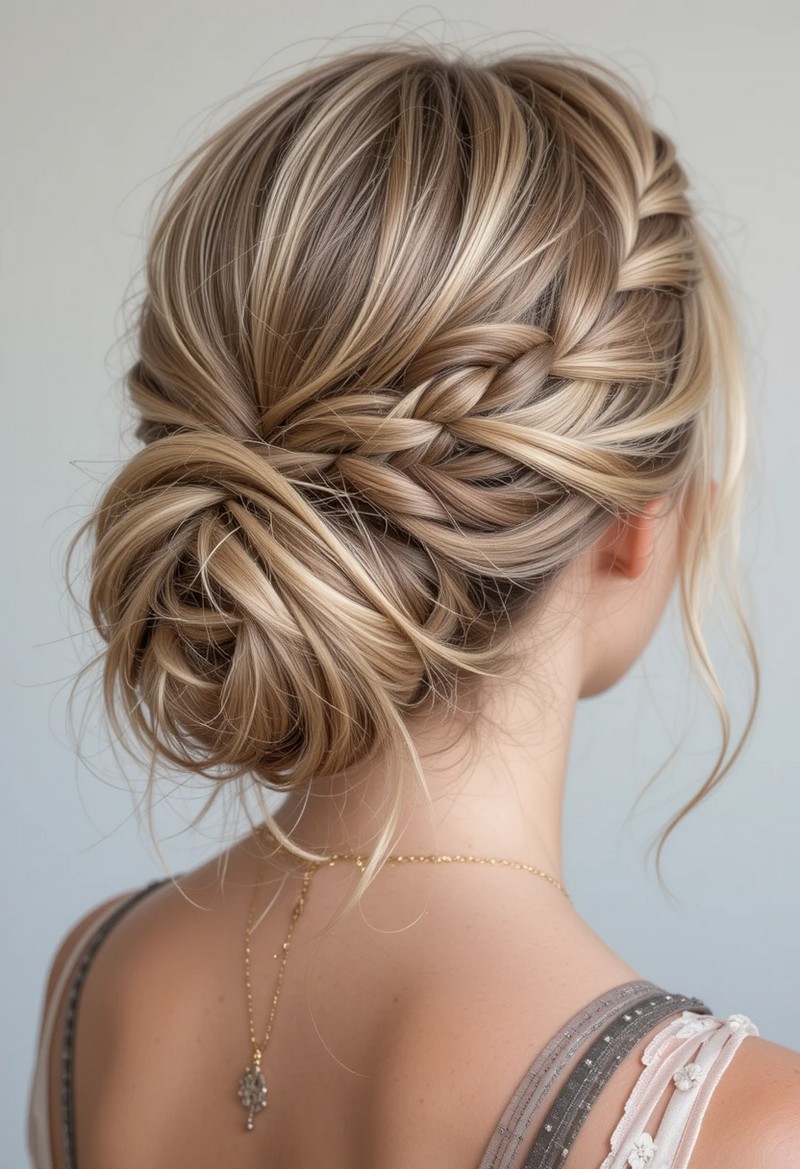 French Braid Updo