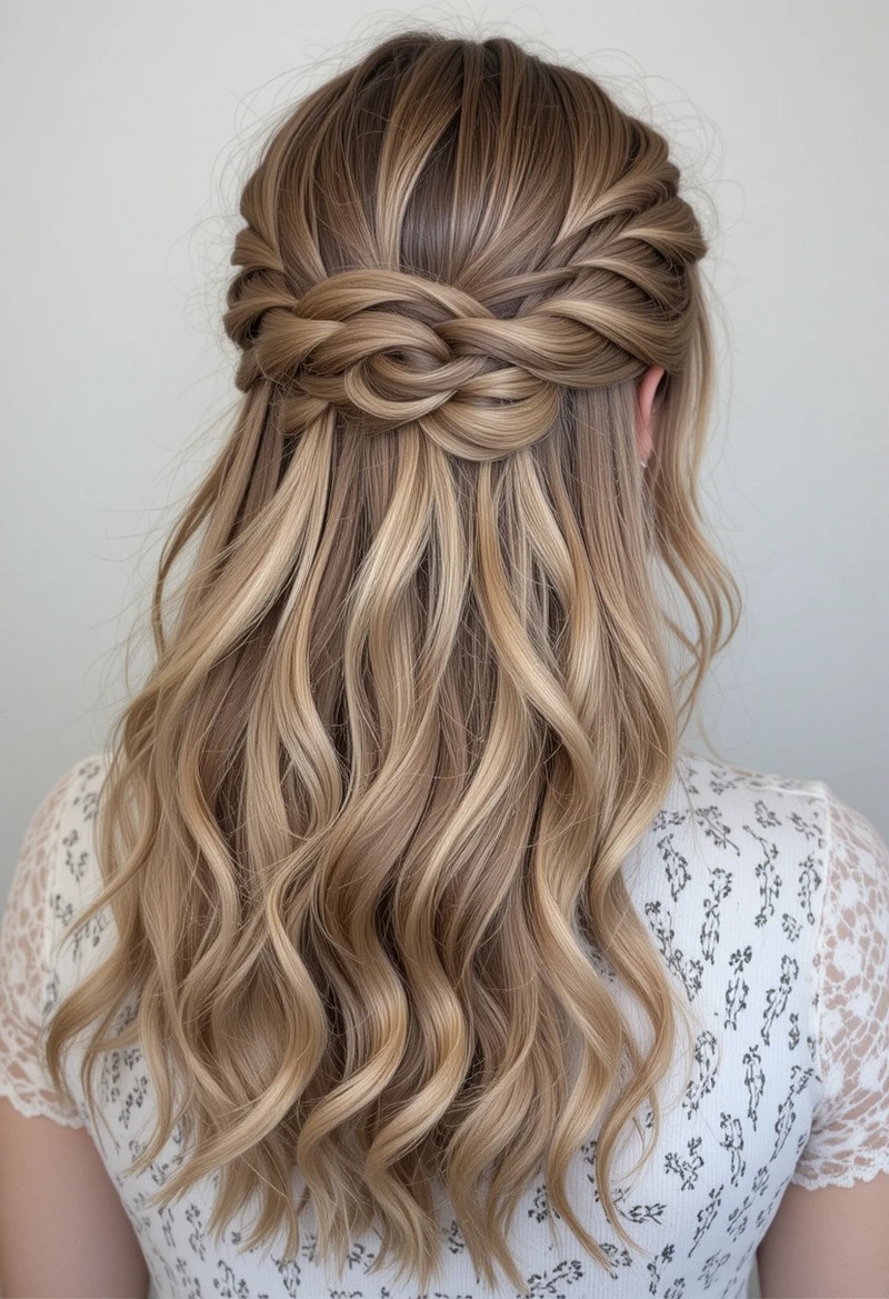 Half-Up With Braids