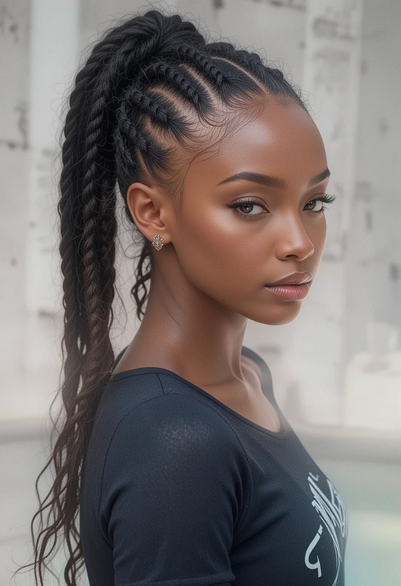 Interlocked Twists Ponytail