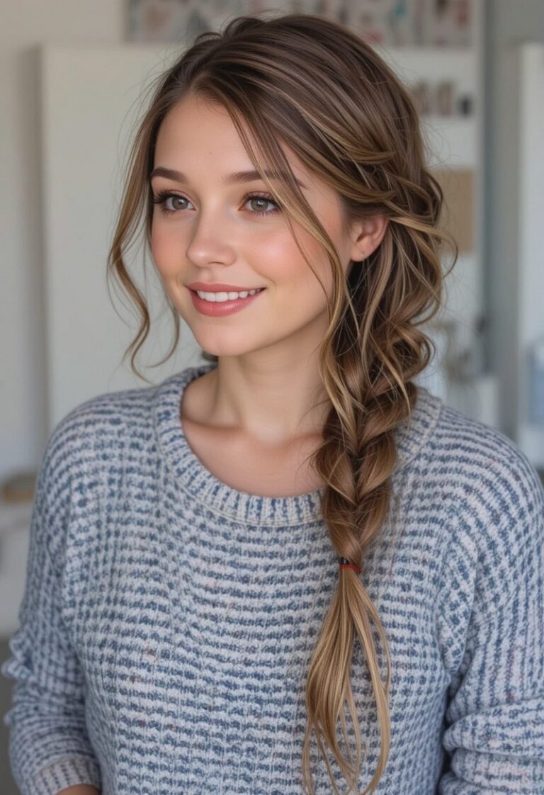 Messy Side Braid