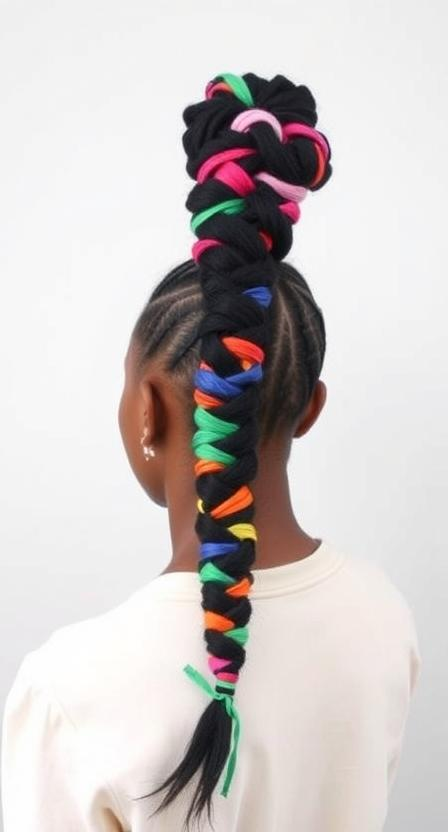 Multicolored Ponytail