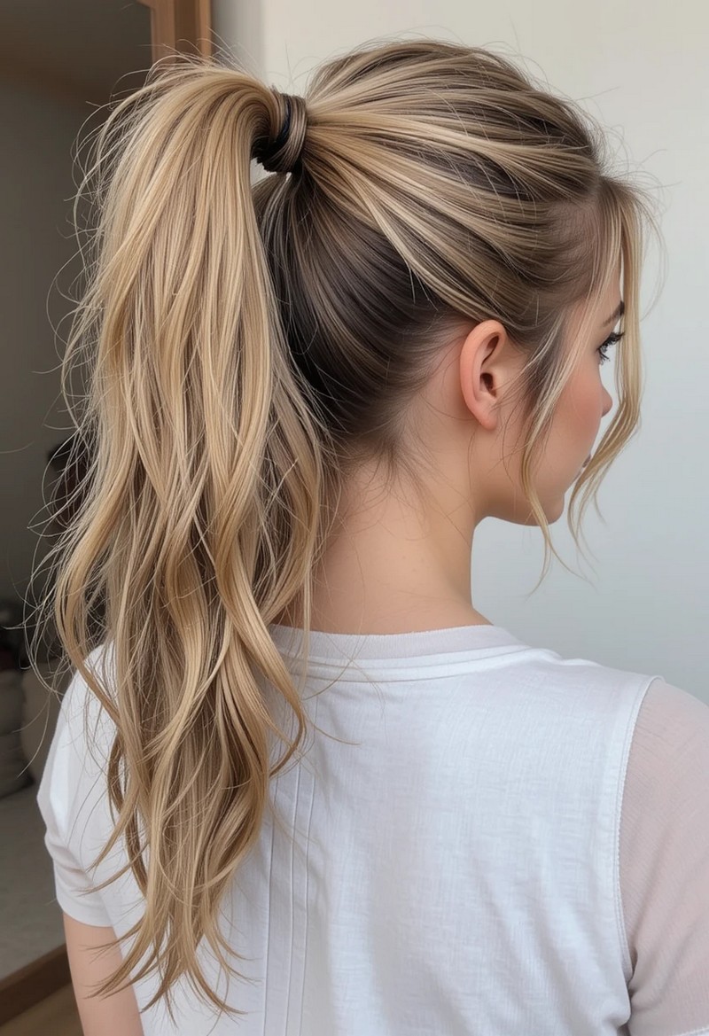 Textured Ponytail