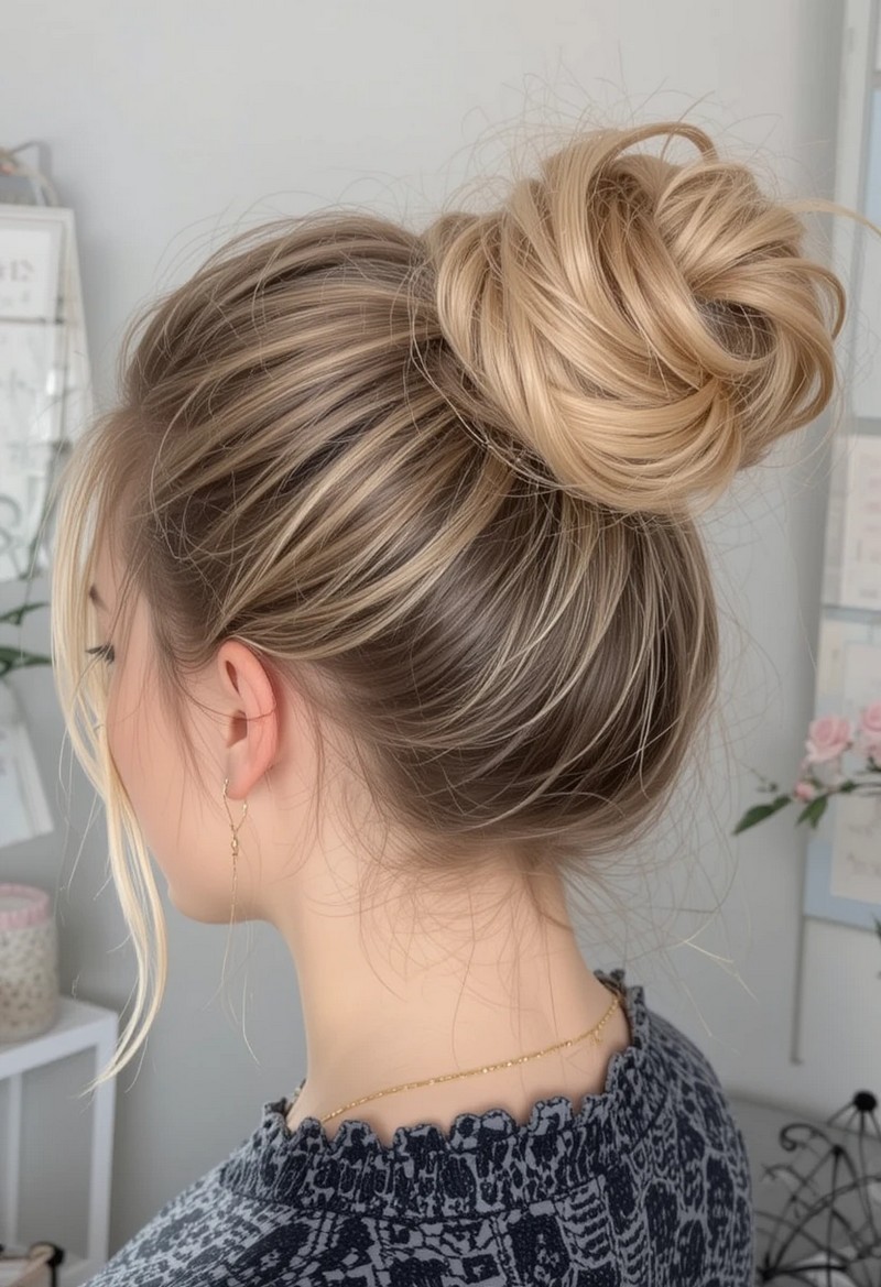 Textured Topknot