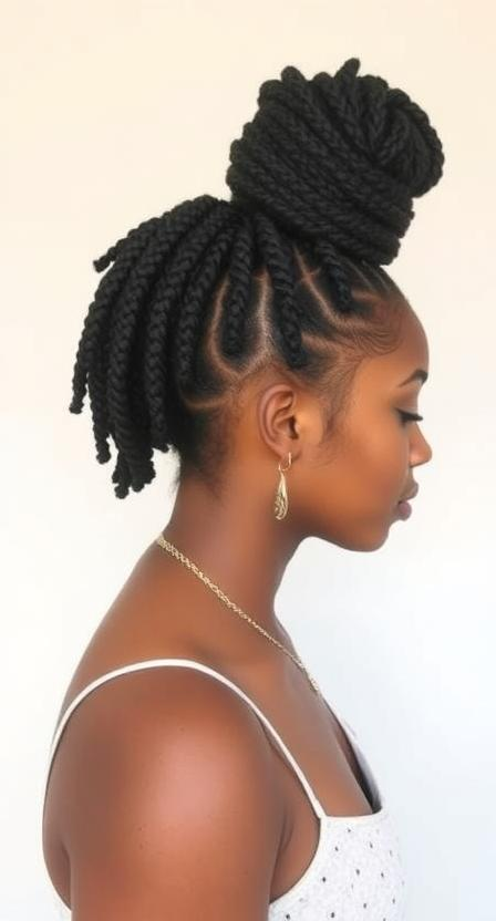 Thick Twists With Side Part