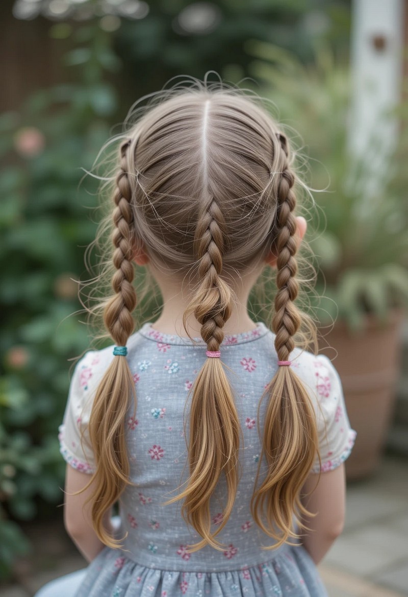 Triple Ponytails